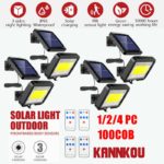 Solar Lights Outdoor KANNKOU Split (5m Extension Cord) Pir(3 Mode) Motion Sensor Ip65 Waterproof Solar Flood & Security Lights 1