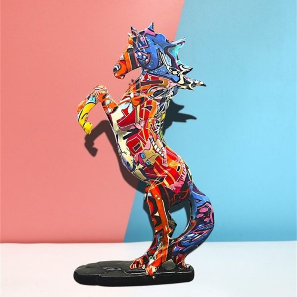 Resin Horse Statue Sculpture Decoration Nordic Home Decor Figurines Interior Tabletop Decor Office Home Living Room Art Decor 1