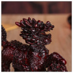 Creative Money-Raising Rosewood Kirin Decoration A Pair of Resin Handicraft Gifts for Office and Home Decorations 12 Cm High 5