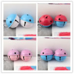 100pcs 4cm Double-color Paint Small Bells Jingle Bells Christmas Decoration DIY Jewelry Accessories 6