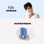 4pcs Replacement For DR. BEI C1 Toothbrush Heads Electric Tooth DuPont Soft Brush Heads Smart Clean Suitable Head Floss Gift 2