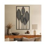 Metal Wall Decor and Art, Leaves Set, Metal Art Decor Home Office Decoration Bedroom Living Room Decor 3