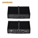 Thin Client Fanless Mini Barebone 6 COM Celeron 2955U Industrial Firewall Micro Pc Linux Ubuntu Server Computer Dual LAN PC 1