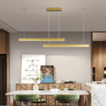 Dining room lamp Nordic word long dining table lamp creative dining room bar table lights office simple modern chandelier 6