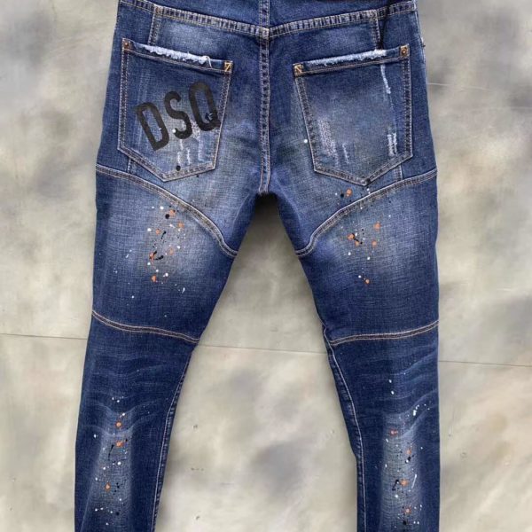 DSQ PHANTOM TURTLE 2021 New Slim Fit Jeans Men Basic Casual Denim Trousers Plus Size Brand Clothing DSQ125 2