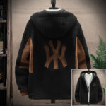 Top Grade Lamb Velvet Men's Jacket Casual Hooded Zipper Coats Fashion Warm Wool Jackets New Male Winter Thick Designer Clothing 3