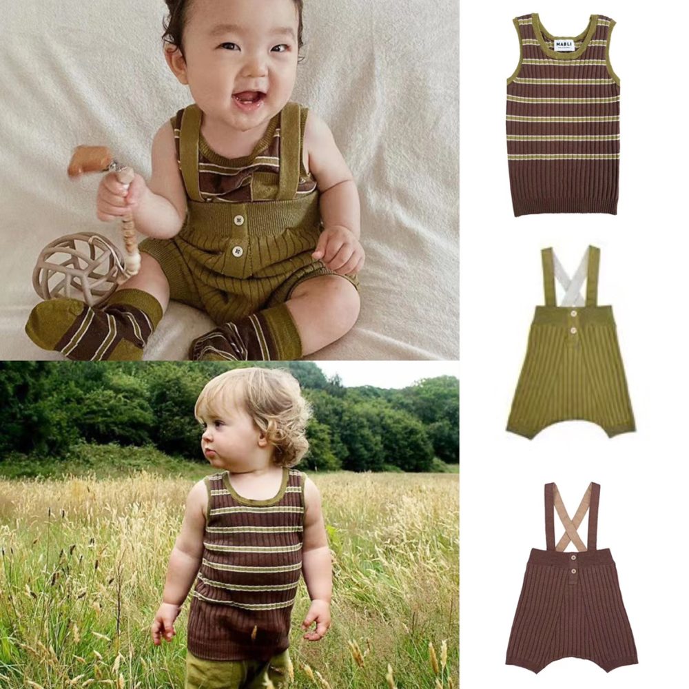 Baby Boy Clothes Mabli Brand 2022 New Summer Newborn Girl Romper Toddler Kids Knitted Overall Cotton Infant Outfit Ropa De Bebe 1