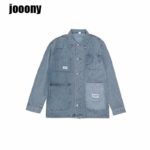 Men's Fashion Denim Jacket Korean Clothes Spring and Autumn Loose Student Multi-pocket Tooling Jacket Men Men Jeans Jacket 6