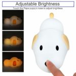 Rechargeable Light Cute Dog Nightlight Touch Silicone Bedside Night Lamp USB Timing Induction Lamps Bedroom Decoration Kids Gift 3