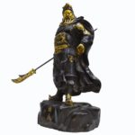 Metal craft pure copper Guangong Zhongyi Qianqiu Wu God of wealth figure handicraft statue home office decoration 3