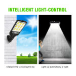 New Outdoor LED Solar Wall Light with Three Modes Waterproof Motion Sensor Garden Garden Remote Control Light 3