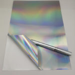 NEW Special Layer 50 Micron Thickness A4 Blank HOLOGRAM SILVER Sticker Label Paper for Home Office INKJET PRINTER 2