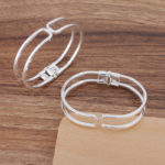 10pcs 65mm Blank Women Open Spring Bangle Settings Punk cuff Bracelet Bangle Findings Accessories DIY Charms Jewelry Making 5