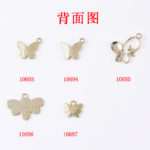 50pcs/lot Alloy oil dripping pendant butterfly bee DIY jewelry making accessories Earring Pendant handmade material 2