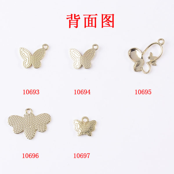 50pcs/lot Alloy oil dripping pendant butterfly bee DIY jewelry making accessories Earring Pendant handmade material 2