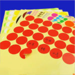 16 sheets Mixed Color Round Paper Sticker Label Self Adhesive Dot Sticker Office School Supplier 3