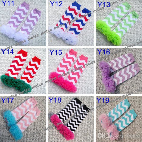 Infant leopard owl tutu leg warmers baby girls chevron ruffle leg warmers leggings 12pairs/lot 1