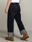 Men’s Vintage Jeans High Waist Loose Straight 17OZ Wide Leg Selvedged Denim Amekaji Cowboy Motorcycle Pants for Male 5