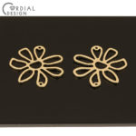 Cordial Design 100Pcs 32*32MM Jewelry Accessories/DIY Making/Connector/Flower Shape/Hand Made/Jewelry Findings & Components 4