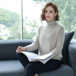 Tailor Sheep Winter Women Sweater 100% Mink Cashmere Sweater Super Warm Pullover Female Turtleneck Basic Jumper Ladies Tops 3