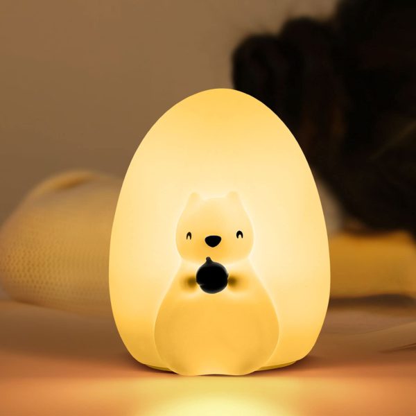 Rechargeable Light Cute Night Lights Touch Safety Silicone Lamp Luminary Lamps Baby Children's Day Home Decoration for Gifts 1