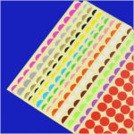 16 sheets Mixed Color Round Paper Sticker Label Self Adhesive Dot Sticker Office School Supplier 2