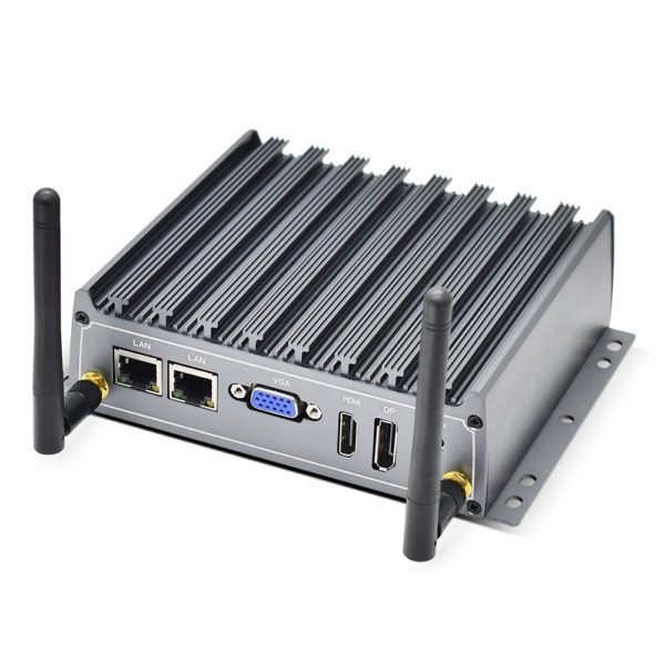 2021Cheap Fanless Industrial PC Intel Core i7 4500U i5 Windows10 Linux Desktop Computer 4*USB3.0 2*Lans VGA DP 4K HD HTPC WIFI 2