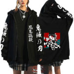 Demon Slayer Anime Harajuku Hoodies Women Rengoku Kyoujurou Zip Hoodies Aesthetic Clothes Kimetsu No Yaiba Mugen Train Sweatshir 4