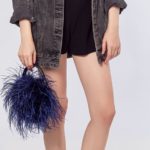 real natural ostrich feather mini handbag 2021 fashion chic furry romantic party concern dinner wedding fluffy 4