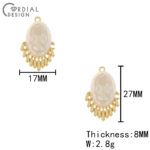 Cordial Design 100Pcs 17*27MM Jewelry Accessories/Pendant/Drop Shape/DIY/Imitation Pearl/Hand Made/Jewelry Findings & Components 3