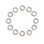 12000Pcs 4x1mm Stainless Steel Open Jump Rings Connector Single Loop Split Ring for Jewelry Making DIY Accessories Keychain Ring 1