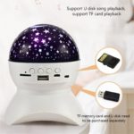 LED Galaxy Smart Projector Night Light Bluetooth Sound BedRoom Decoration Bedside Atmosphere Lamp Gift Colorful Lights Starry 5