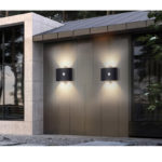 Nordic LED waterproof outdoor wall lamp IP65 Aluminum PIR Motion sensor wall light garden porch sconce AC110V/220V 6