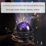 LED Galaxy Smart Projector Night Light Bluetooth Sound BedRoom Decoration Bedside Atmosphere Lamp Gift Colorful Lights Starry 1