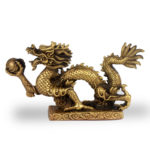 Chinese bronze dragon ornaments home crafts furnishings office decoration Dragon Feng Shui lucky gifts 1