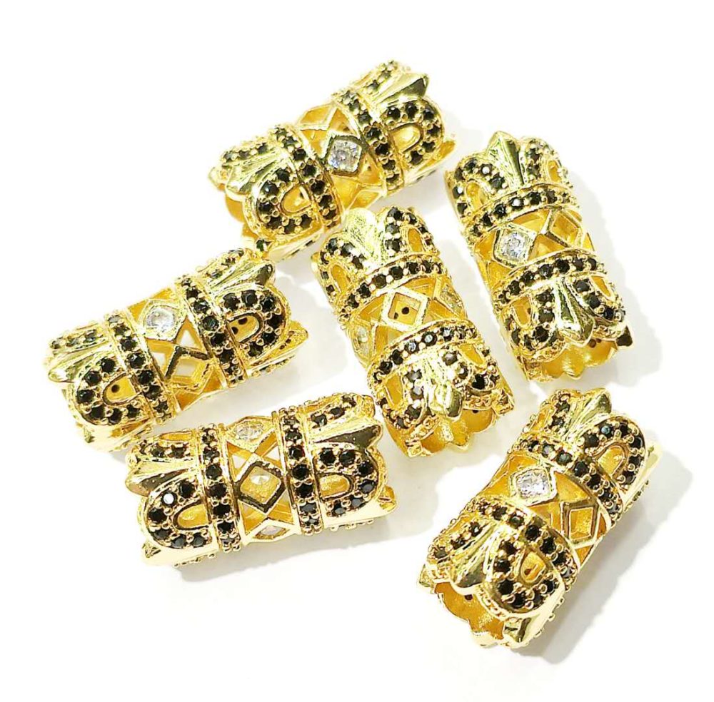 10PCS CZ Tube Spacers for Women DIY Jewelry Accessories CZ012 4