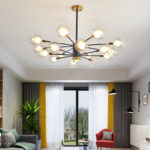 European Modern Simple Ceiling Chandelier Lights Luxury LED Lamps Indoor Lighting Bedroom Living Acrylic Decor Lamps Fixture G9 1