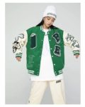 Hip Hop Varsity Jacket Men Winter Letter Embroidery Patchwork Color Block Baseball Coat Women College Jacket Unisex 2021 Outwear 6