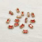 New Arrival! 12x6mm 100pcs Cubic Zirconia Cuboid Connectors for Handmade Necklace/Earring DIY Parts,Jewelry Accessories Findings 6