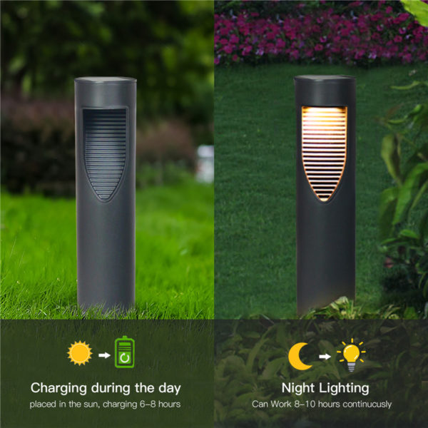 4pc Garden Light Solar LED Light Waterproof Lawn Lamp Modern Simplicity Solar Outdoor Lights Landscape Lawn Garden Outdoor Light 2