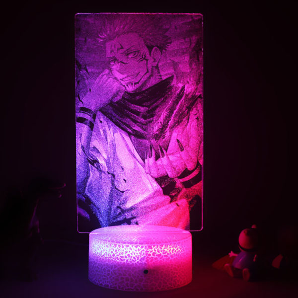 Jujutsu Kaisen Ryomen Sukuna Anime Figure 3d Led Lamp For Bedroom Manga Ataver Action Night Lights Room Decor Gift For Kid's 1