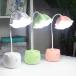 LED Desk Lamps USB Cable Powered Table Lamp Bendable LED Light Flower Kids Gift Lampe De Bureau Bedroom LightingTable Light 5