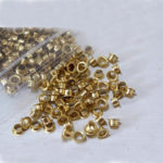 Inner Dia. 3mm Gold Grommets Rivets Eyelets 1