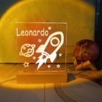 Customizable Night Lamp Personalized USB-Powered Wooden Light - Home Decoration LED Lamp Custom Name Gift for Kids & Friends 4