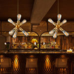 ancient ways all copper chandelier dining-room sitting room study chain restaurants hotel 6 head droplight of Edison 5