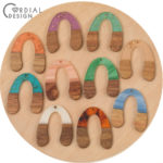 Cordial Design 50Pcs 32*39MM Earrings Accessories/Hand Made/DIY Making/Jewelry Findings & Components/Natural Wood & Resin/Charms 1