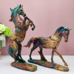 Resin Horse Statue Sculpture Decoration Nordic Home Decor Figurines Interior Tabletop Decor Office Home Living Room Art Decor 5