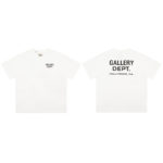 Gary dept minimalist alphabet print solid color casual loose high street men's and women's Casual Short Sleeve T-Shirt 5