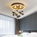 Fashion simple modern creative warm romantic princess room led children's room bedroom ceiling lamp 3