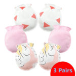 3 Pairs Fashion 0-6 Months Kids Anti Scratching Gloves Newborn Protection Face Cotton Mittens 6